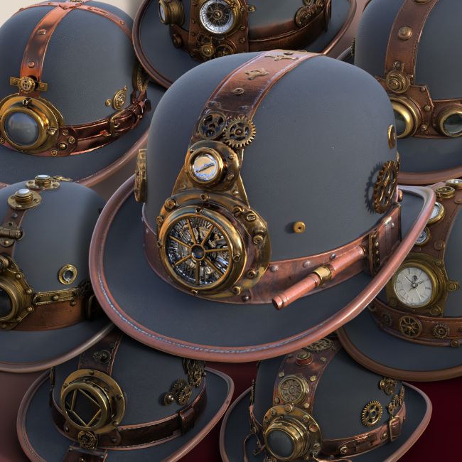 Click here to see preview images for "Steampunk Hats: Bowler" Steampunk Hats: Bowler