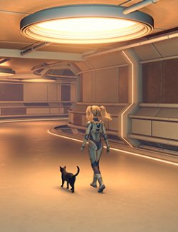 Sci-fi passageway for Daz Studio