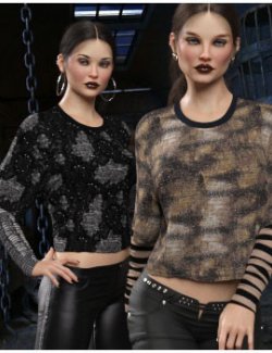 VERSUS- dForce Little Black Emo Tee Genesis8-8.1F-G9
