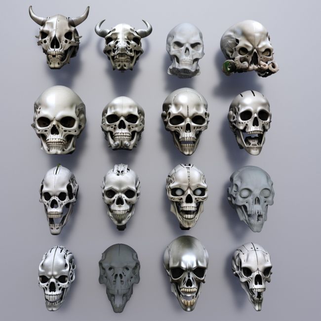 Click here to see preview images for "Alien Skulls 2" Alien Skulls 2