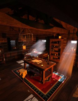 Witch Hut Interior for DAZ Studio