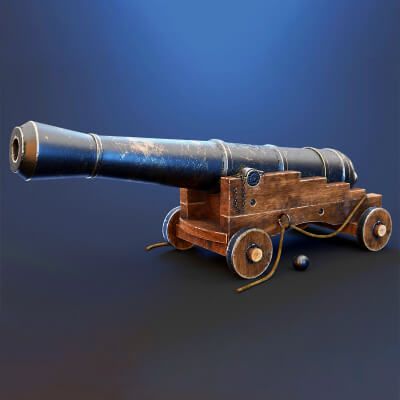 Click here to see preview images for "Old Cannon Props" Old Cannon Props
