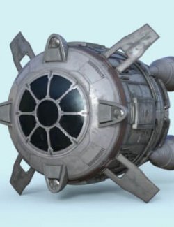 Sci-Fi Spaceship Prop for Daz Studio