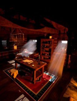 Witch Hut Interior for DAZ Studio