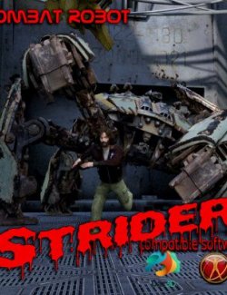 Strider Robot for Poser Compatible DAZ3D