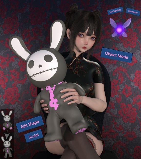 Click here to see preview images for "Daz Edit Mode Plugin by Rozu" Daz Edit Mode Plugin by Rozu